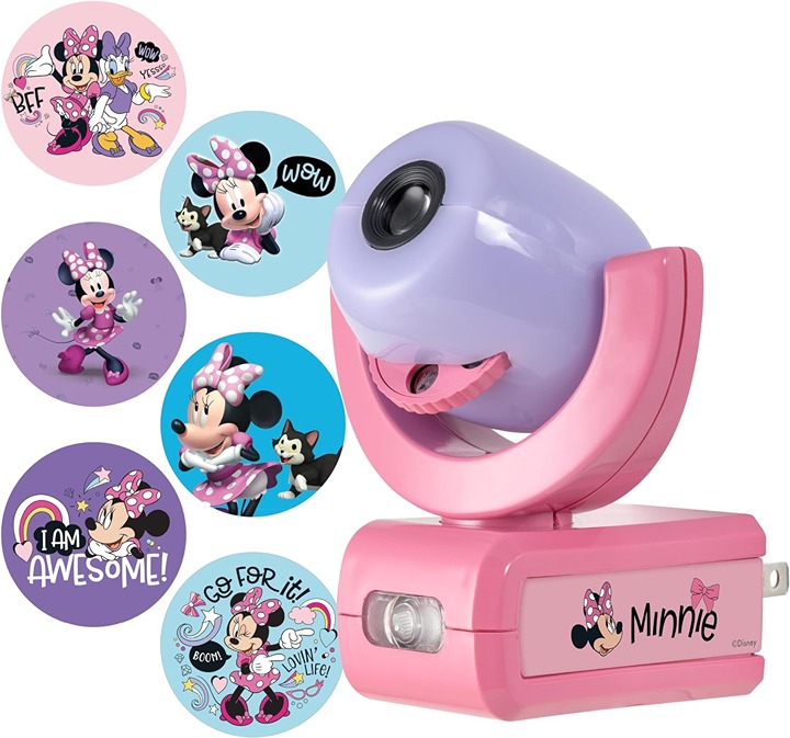 Disney Minnie Mouse LED Kids Night Light, Projector