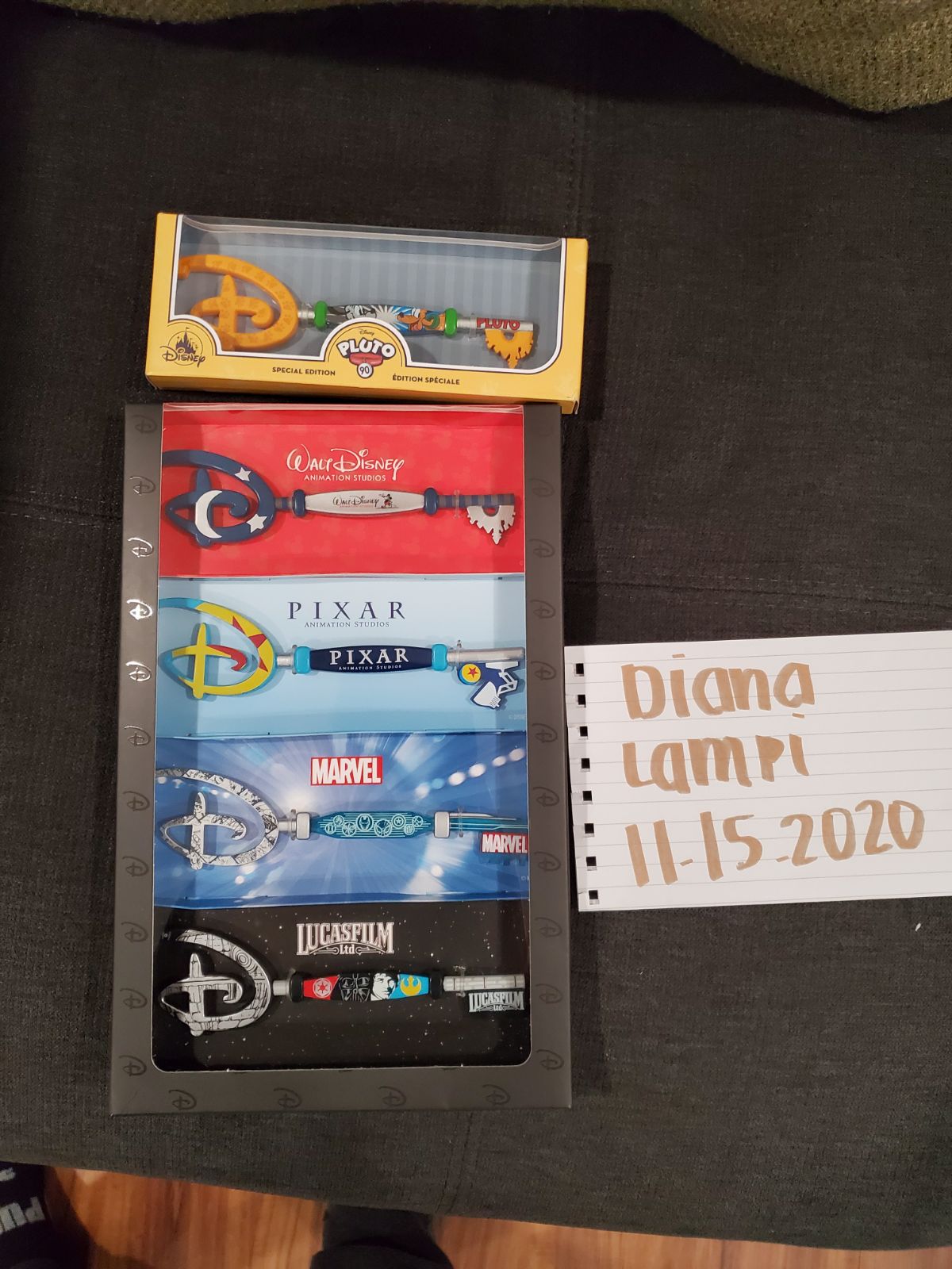 Disney studio key set and pluto boxed ke