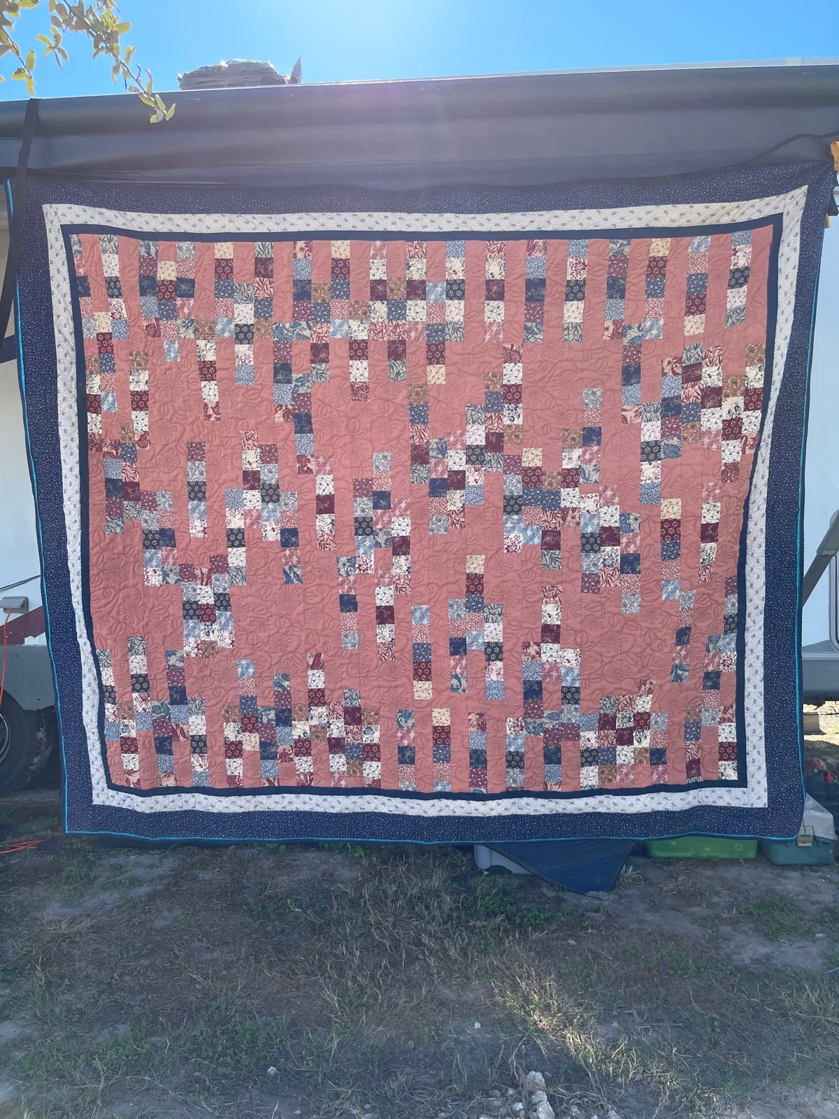 72” x 65” Handmade heavy quilt