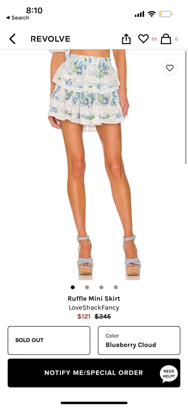 LoveShackFancy ruffle Mini skirt
