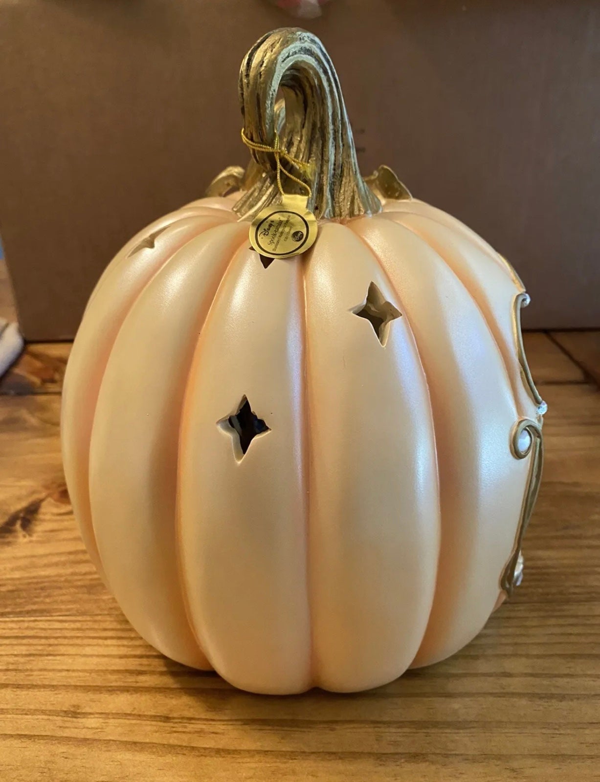 DISNEY SPOOK-TACULAR PUMPKIN outlet CENTERPIECE MOTION AND LIGHTS BRADFORD EXCHANGE NEW