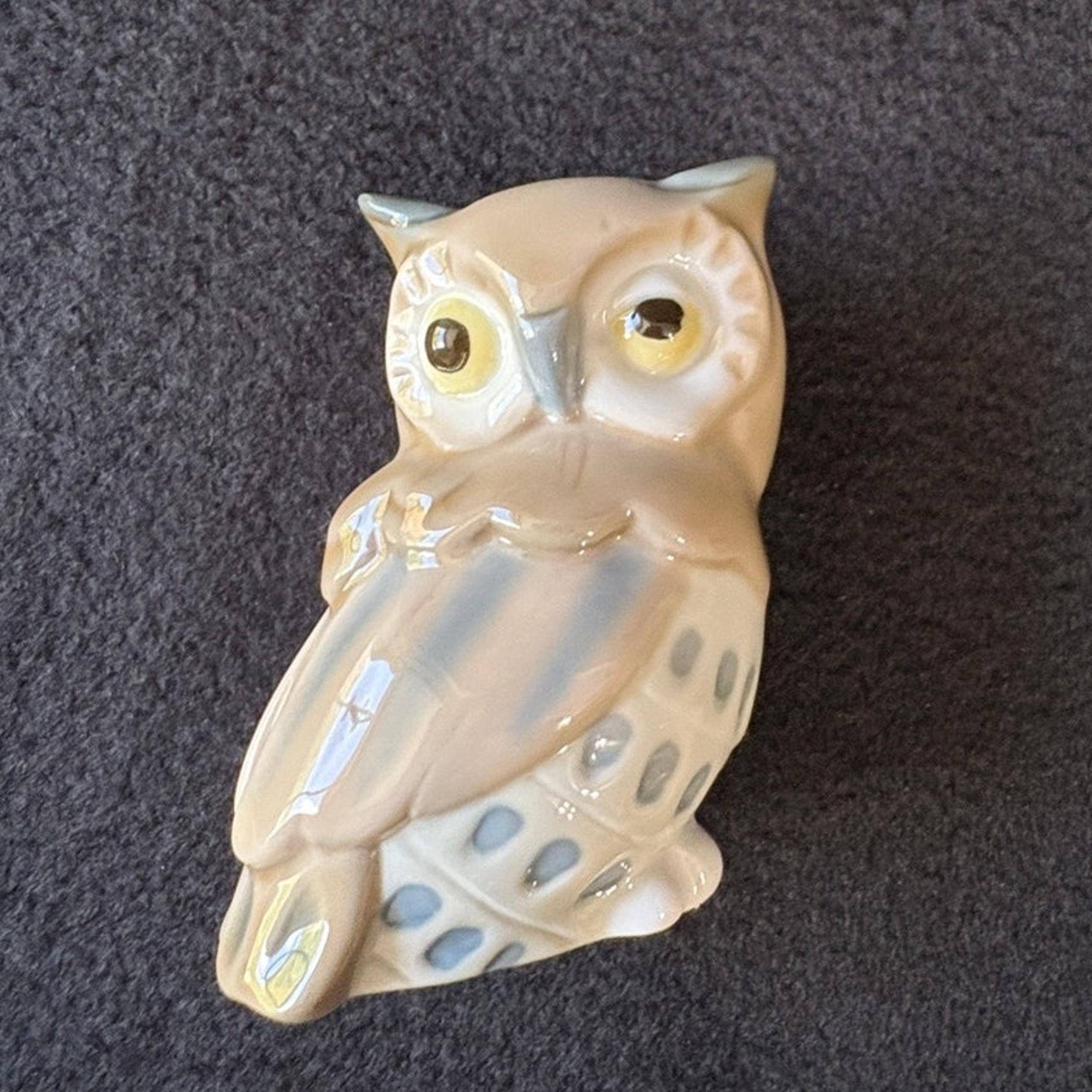 Vintage Lladro Nao Porcelain Baby Owl