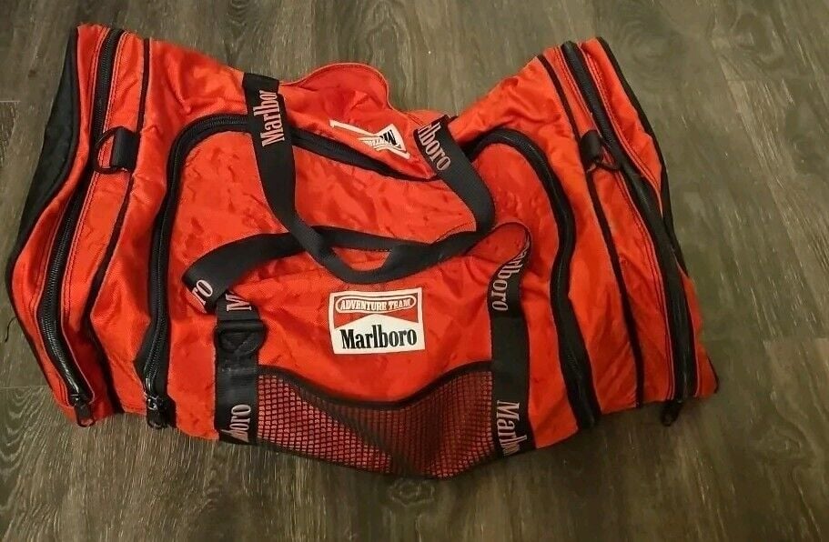 Vintage 90's Marlboro Adventure Team Official Gear Duffle Bag 30 x 12 x 12