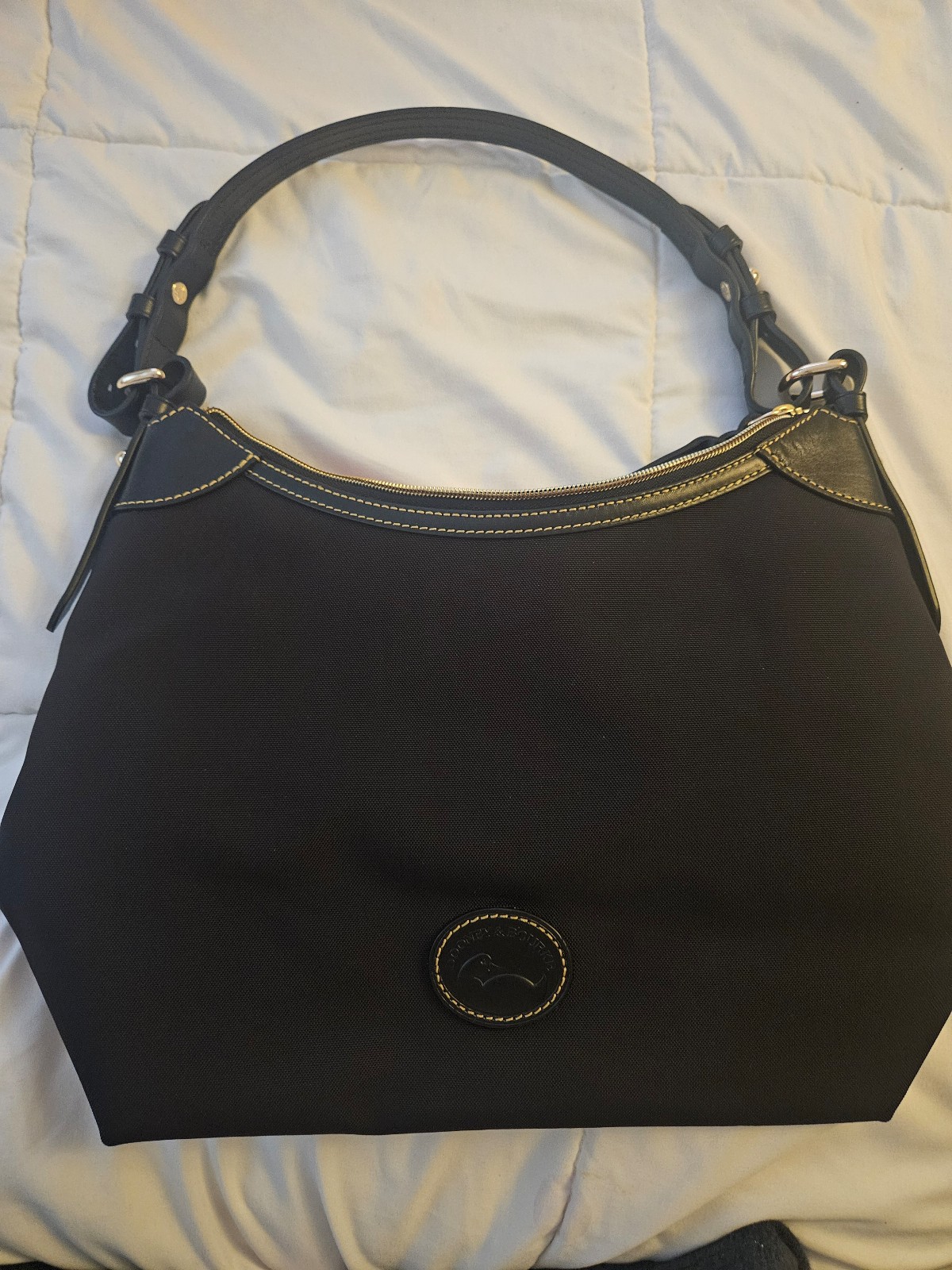 Dooney and Bourke Shoulder Bag. Microfiber Black
