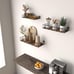 Moon Phase Floating Shelves Brown Black, Set of 3