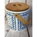 Vintage Georges Briard Ice bucket wood top and handle Claude Monet Museum France