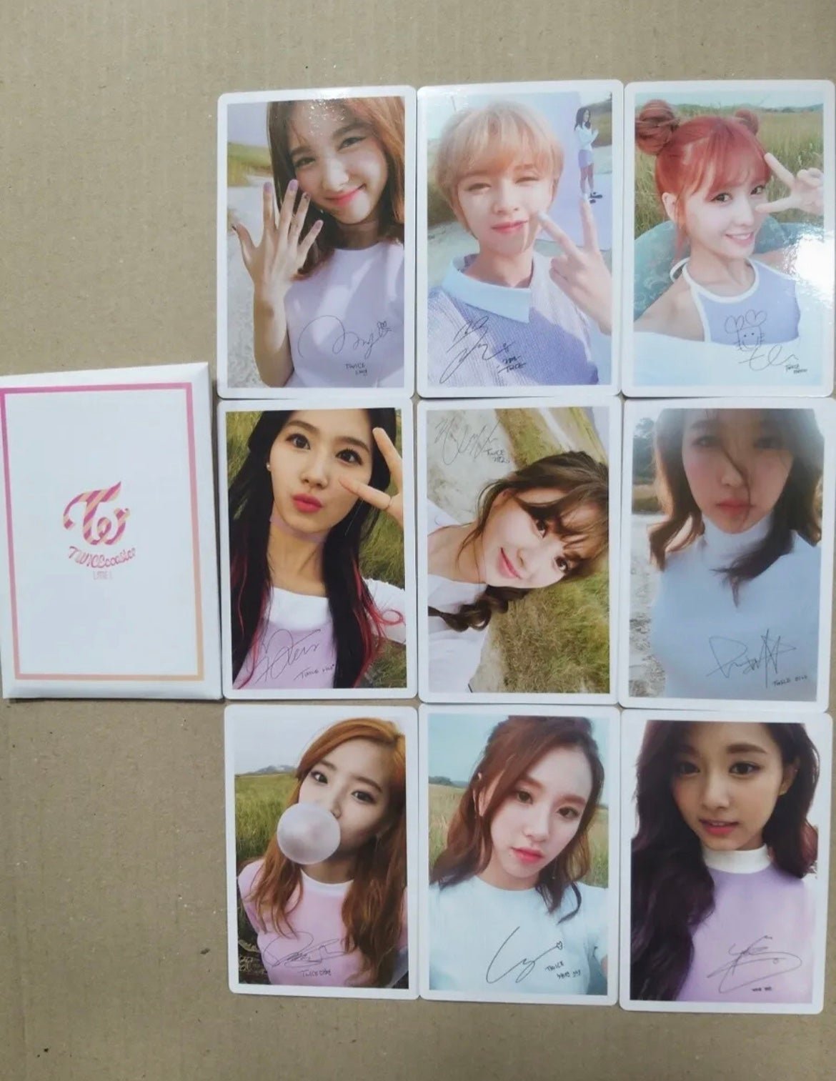 Twice twicecoaster lane 1 photo card set