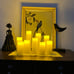 Flameless Candles Battery Operated Candles 4 5 6 7 8 9 Set of 9 Ivory