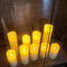 Flameless Candles Battery Operated Candles 4 5 6 7 8 9 Set of 9 Ivory