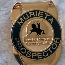 Vintage Miller Golf Murieta Prospector Money Clip