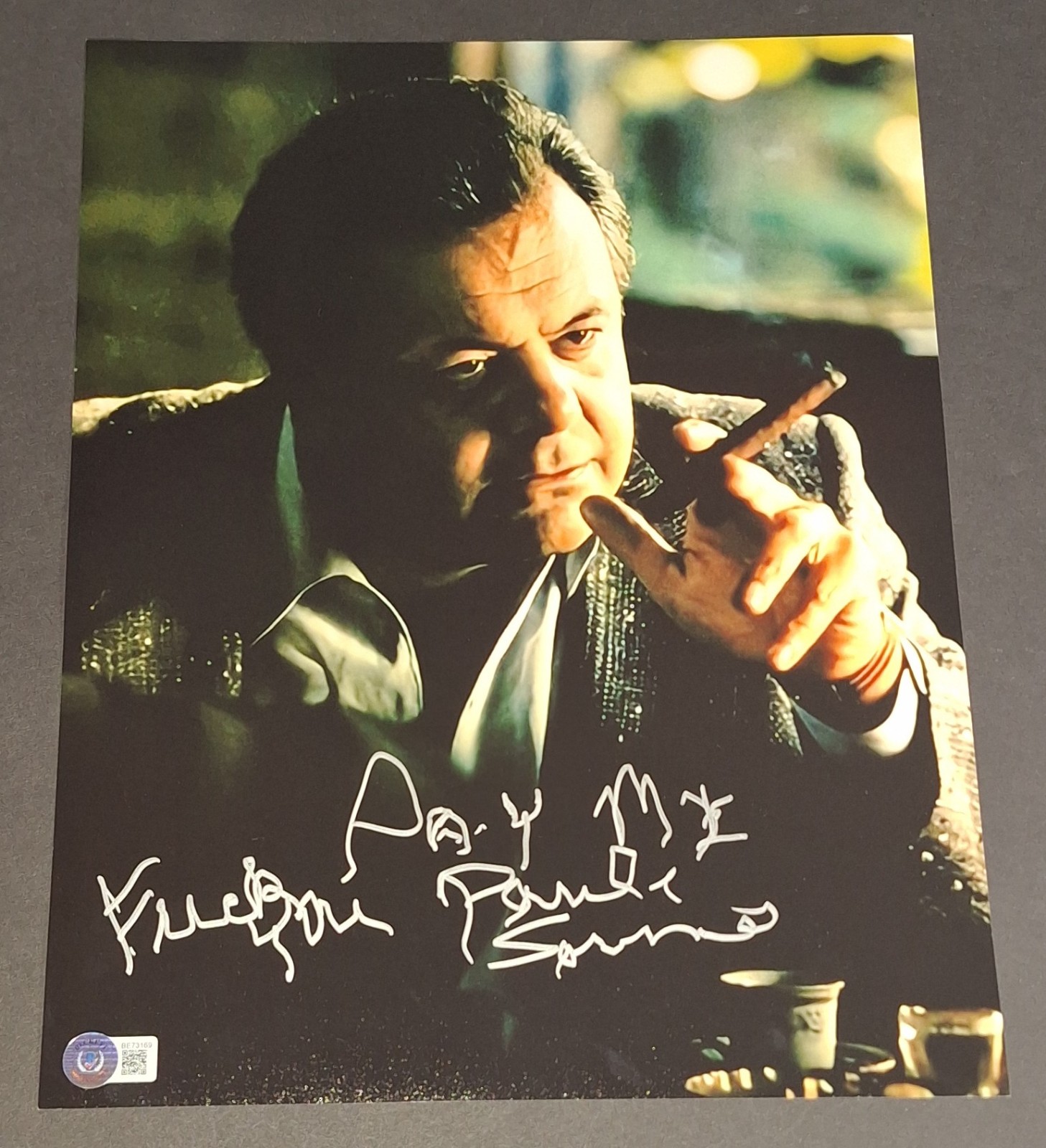 Paul Sorvino autographed 11x14 Beckett COA