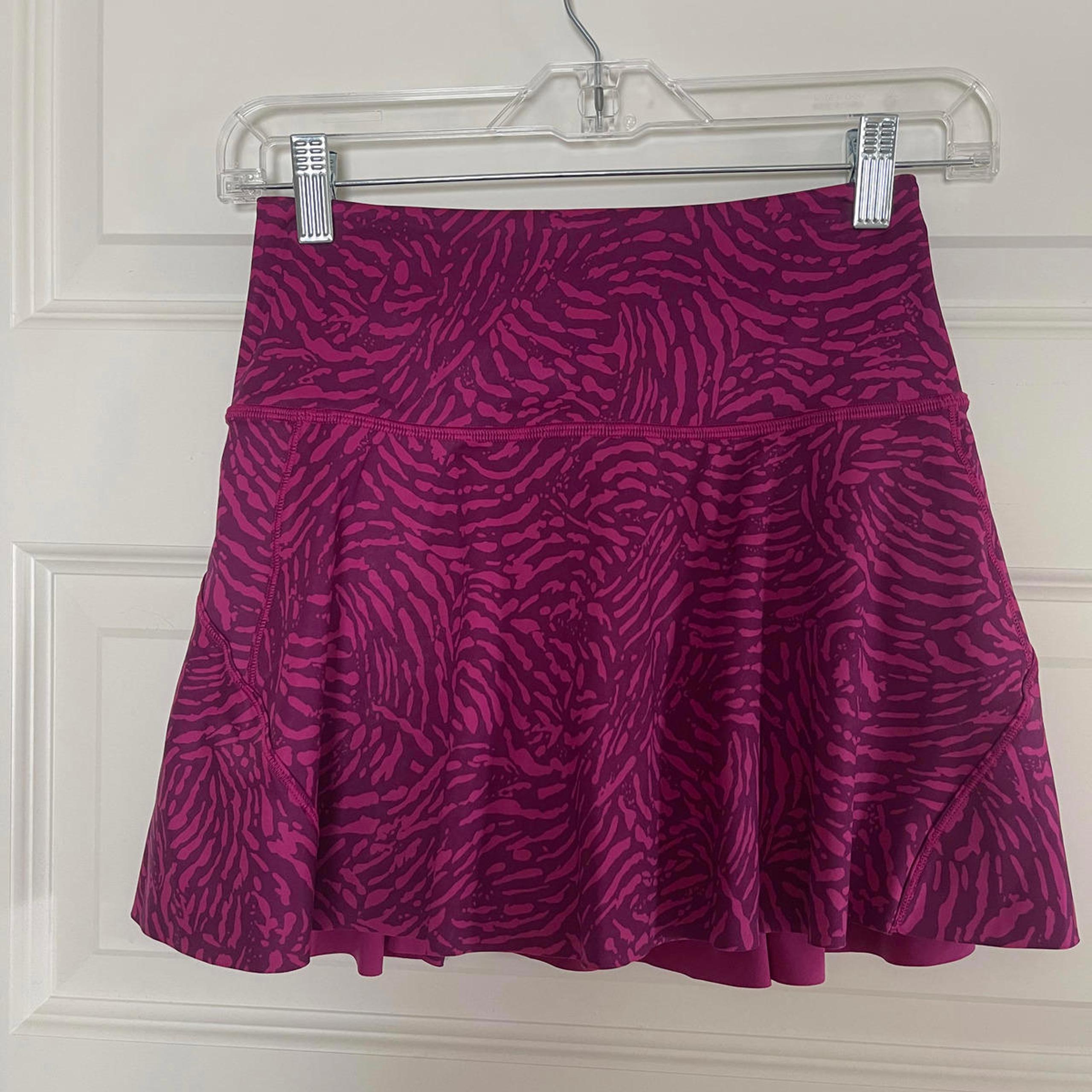 Athleta Ace Printed Tennis Skort - XXS - Vibrant Pink