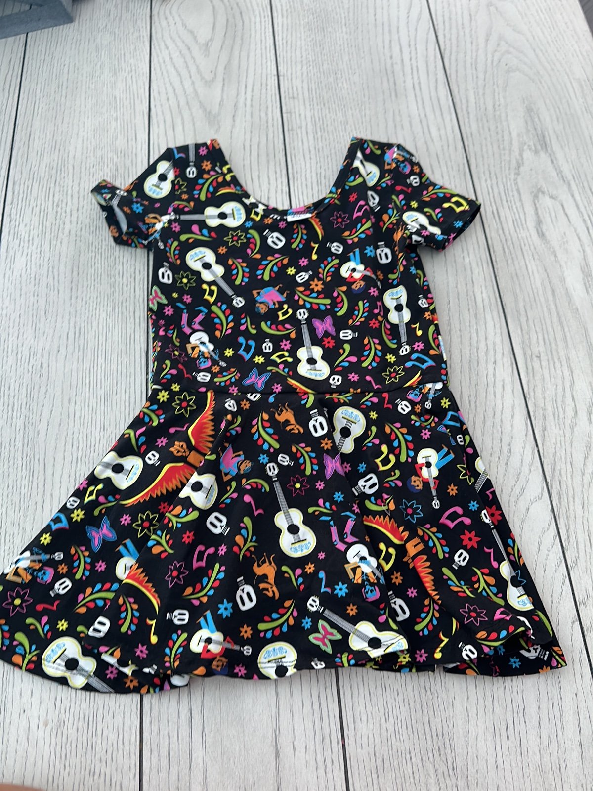 Brand New Wild Rich Kids Disney Coco Print skirted leo 7/8