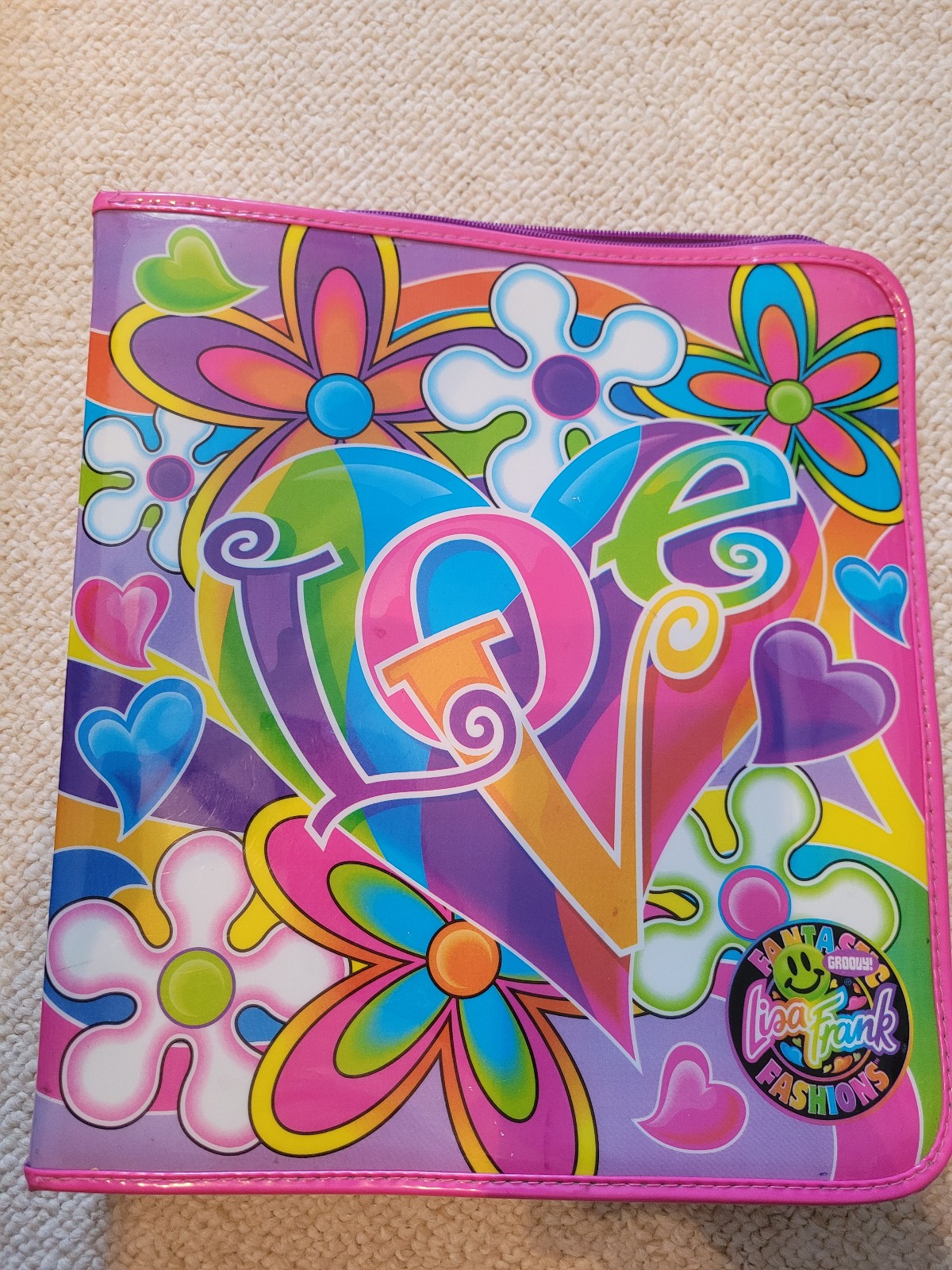 Lisa Frank Love Binder