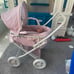 Buggy-Style Baby Doll Stroller with Retractable Canopy, Storage Underneath,