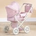 Buggy-Style Baby Doll Stroller with Retractable Canopy, Storage Underneath,