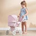 Buggy-Style Baby Doll Stroller with Retractable Canopy, Storage Underneath,