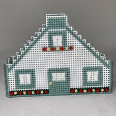 Vintage House Handmade Napkin Holder Grannycore Cottagecore Decor Collectible