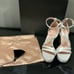 NIB Pnina Tornai Love 2, White Platform Dress Sandals Size 5 M