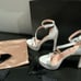 NIB Pnina Tornai Love 2, White Platform Dress Sandals Size 5 M