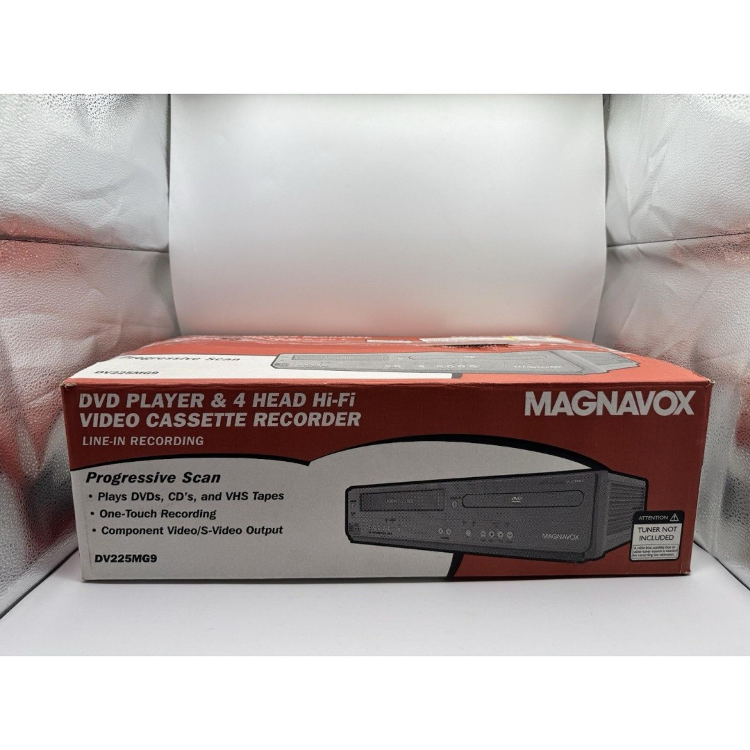Magnavox DV225MG9 DVD/VCR Combo Player 4-Head Hi-Fi New Open Box Unused