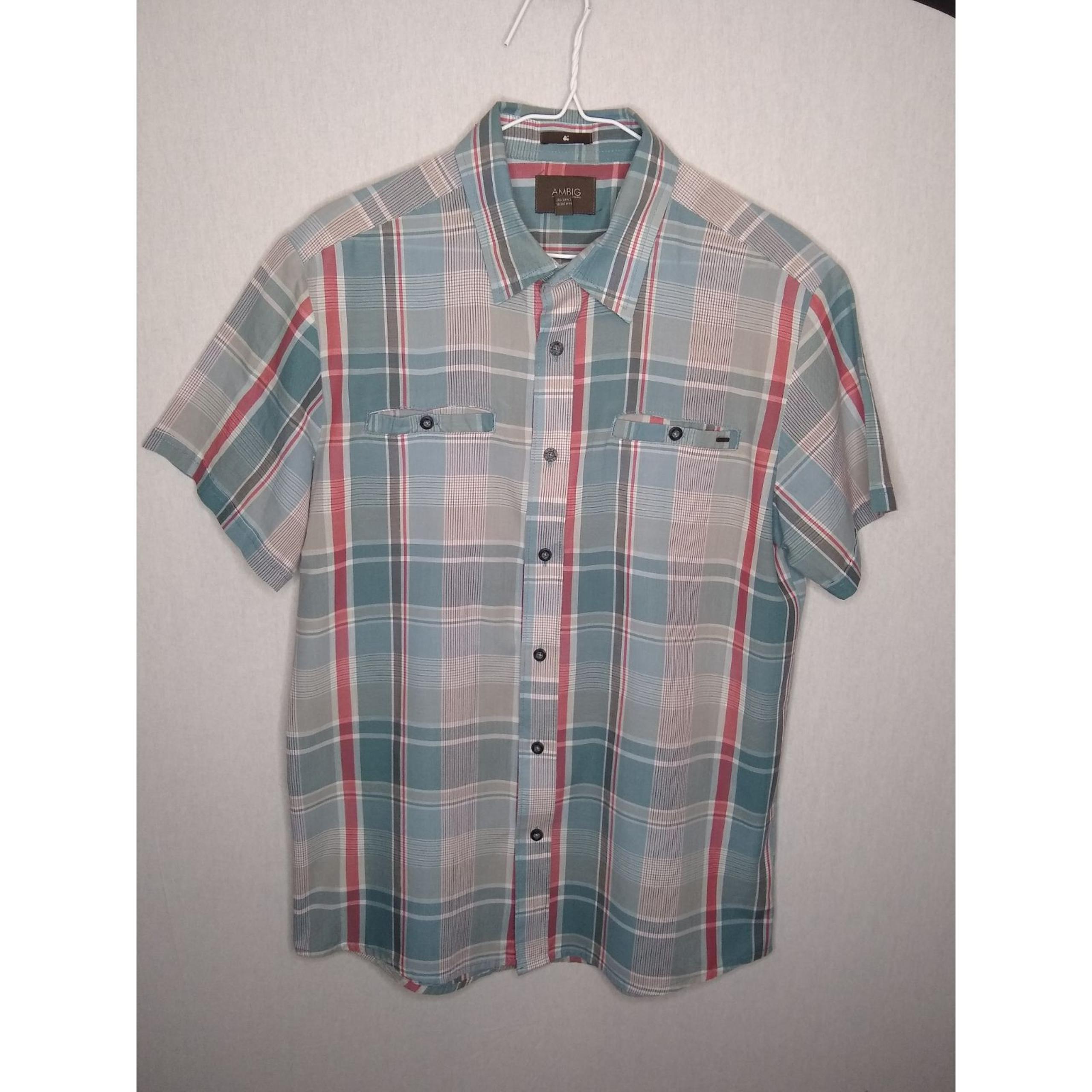 Mens short sleeve button up