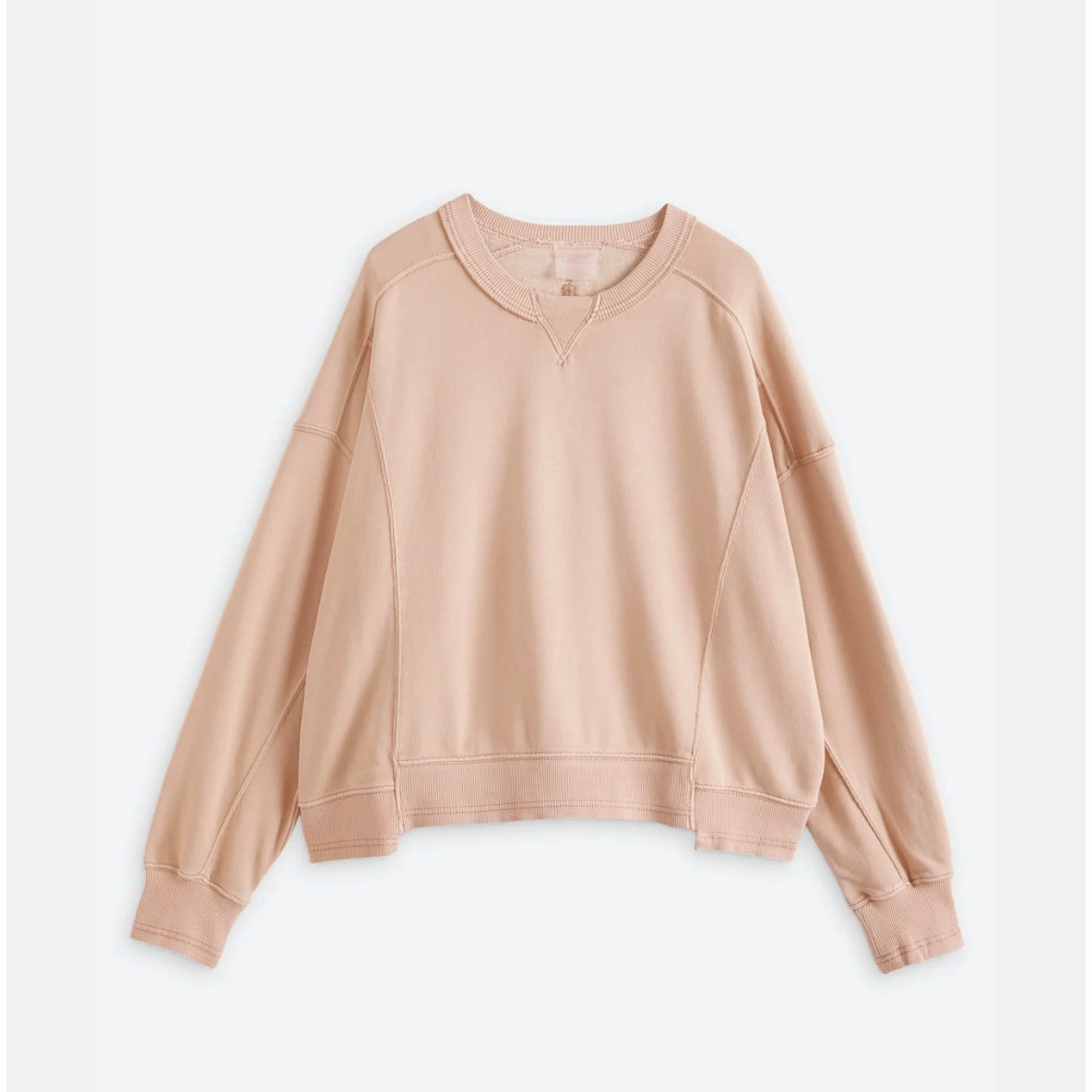 Free People x Hatch Intercept Pullover, Size Medium Maternity, Desert Sand