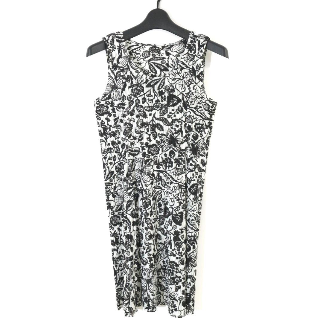 Pleats Please Issey Miyake 09AW Botanical Print Pleated Tunic