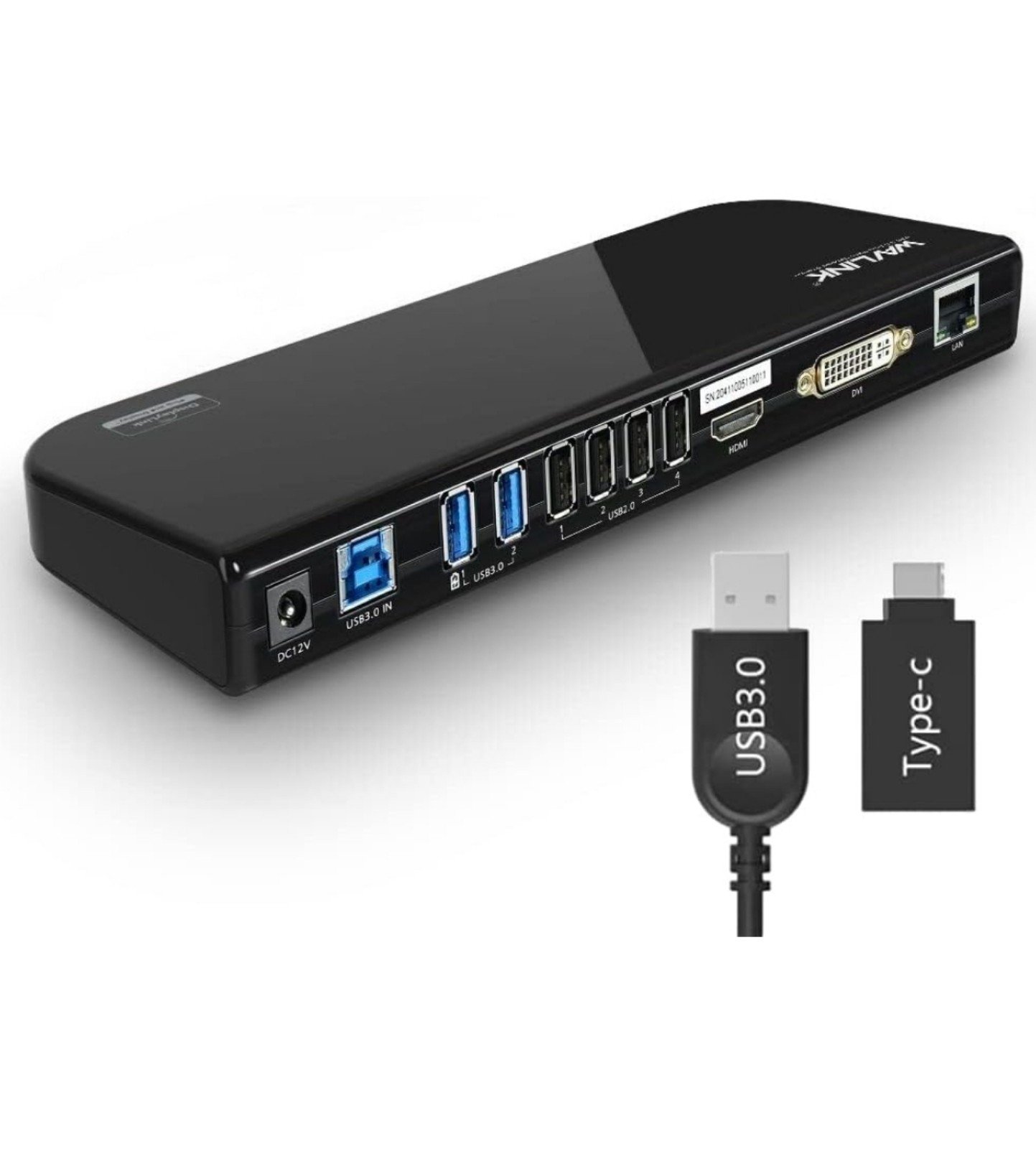 USB Laptop Docking Station Dual Monitors, DisplayLink Computer Dock for M1 M2