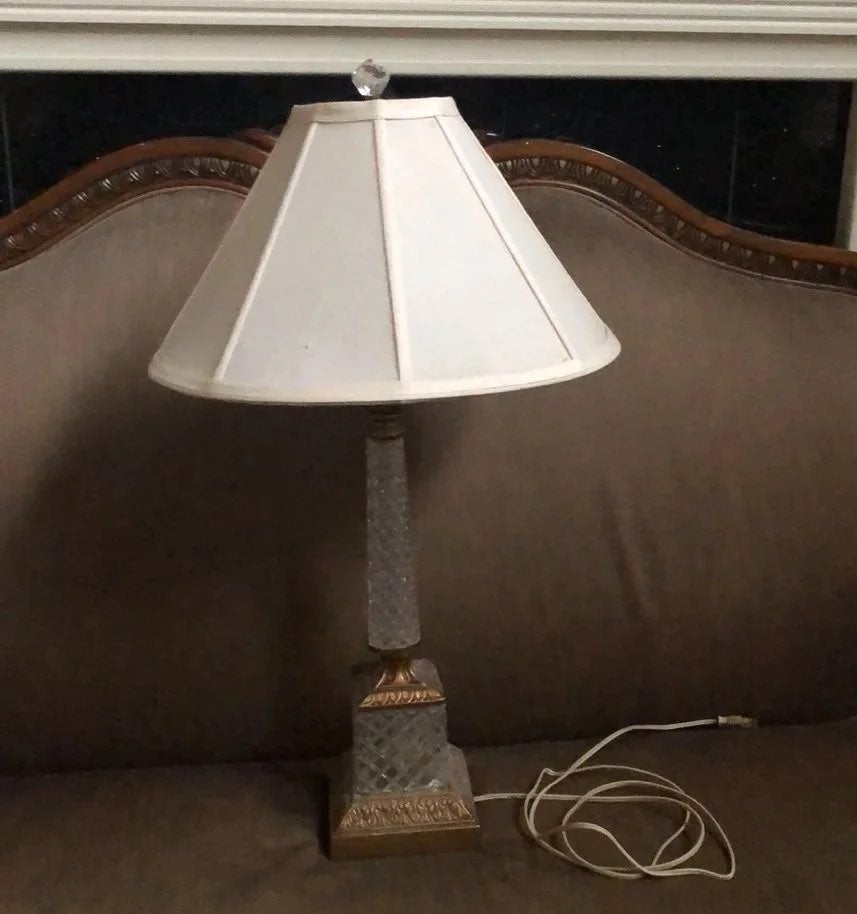 Beautiful vintage crystal Lamp