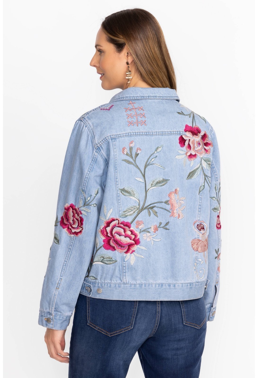 NWT Johnny Was ERINN DENIM 295 JACKET PXL SOLD OUT