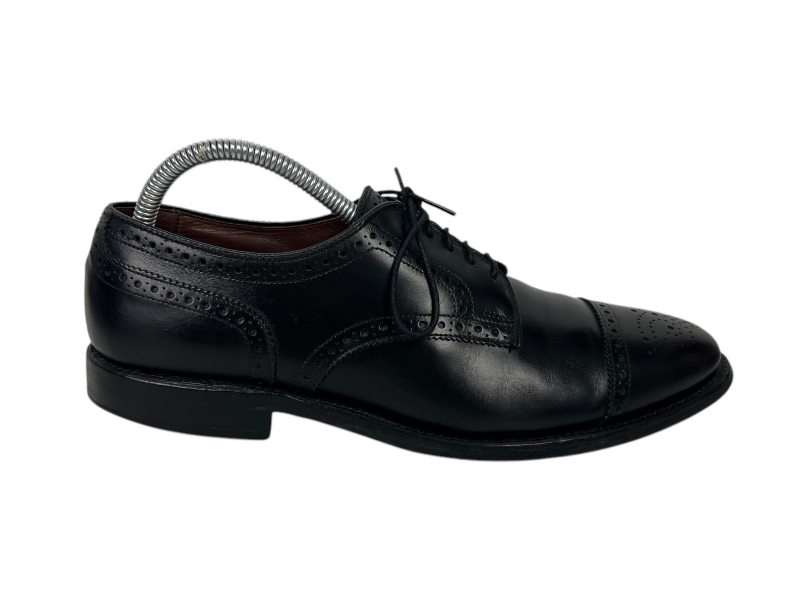 Allen Edmonds Strand Black Cap Toe Oxford Dress Shoes 8.5 C Casual Formal