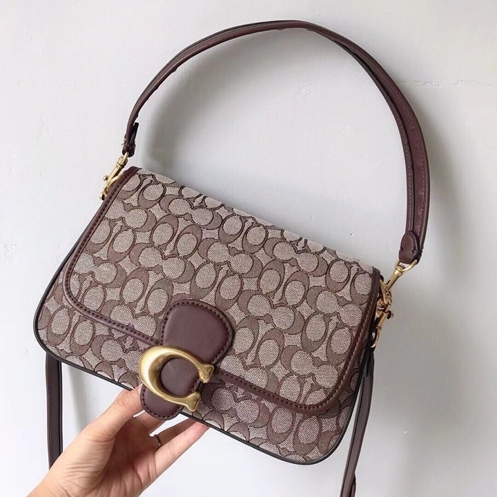 Soft Tabby Shoulder Bag In Signature Jacquard