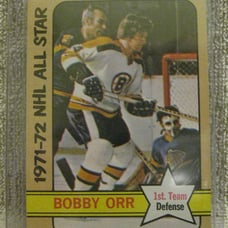 1972-73 Topps #122 Bobby Orr Boston Bruins All-Star Hockey Card Mint shape