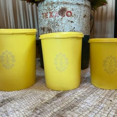 Vintage Tupperware Harvest Yellow