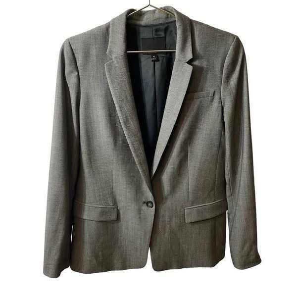 Banana Republic Grey Single Button Wool Blazer Size 10