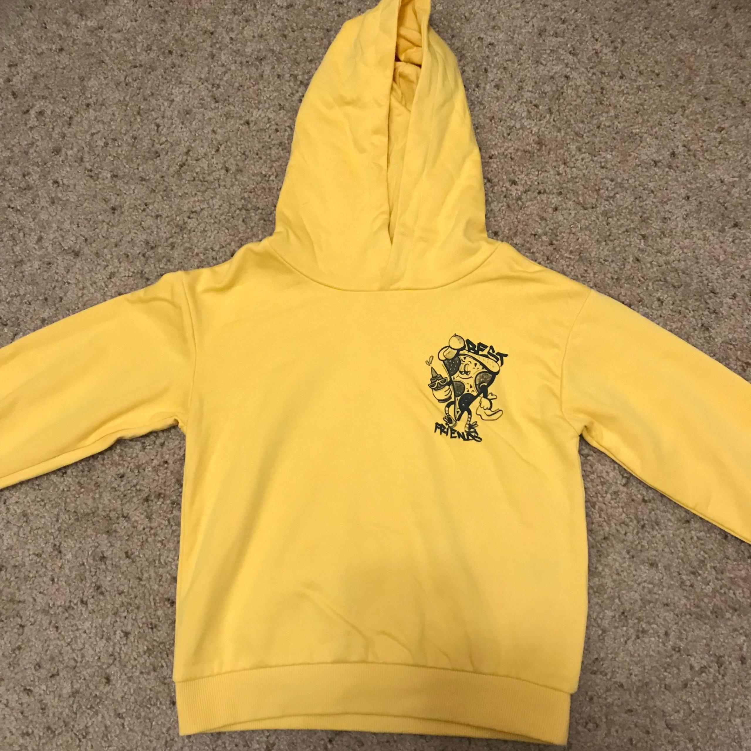 Toddler H&M Graphic Yellow Hoodie 5T/6