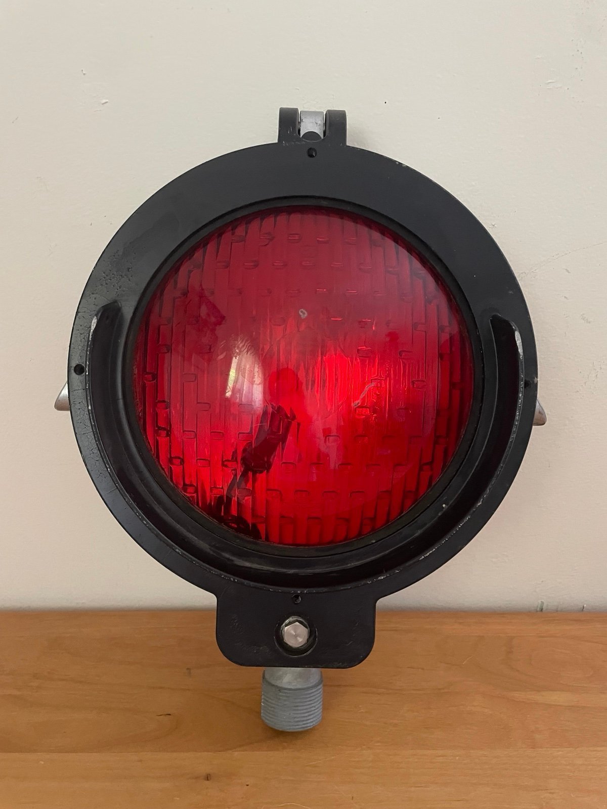Vintage RAILROAD CROSSING Red warning signal light