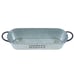 1pc Iron Oval Retro Flower Pot, Planting Pot With Drainage Hole