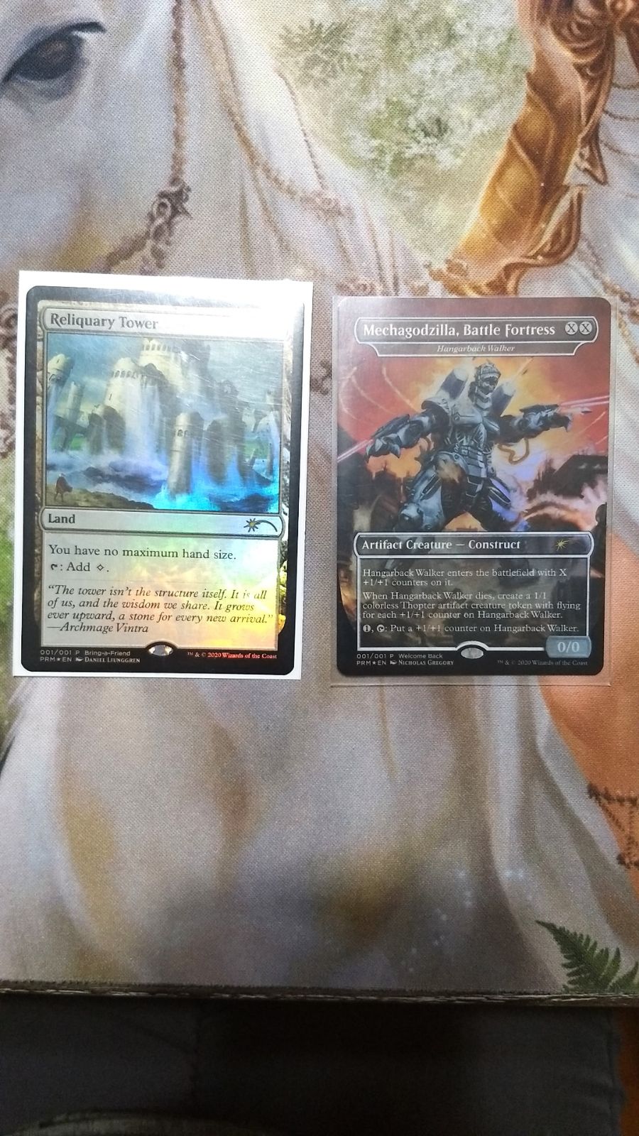 MTG Reliquary Tower and Mechagodzilla