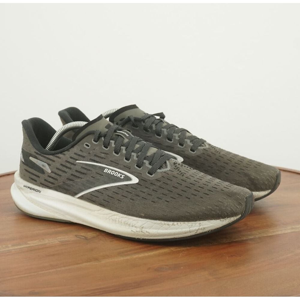 Brooks Mens Hyperion Running Shoes Green Gray Synthetic Size 10.5D