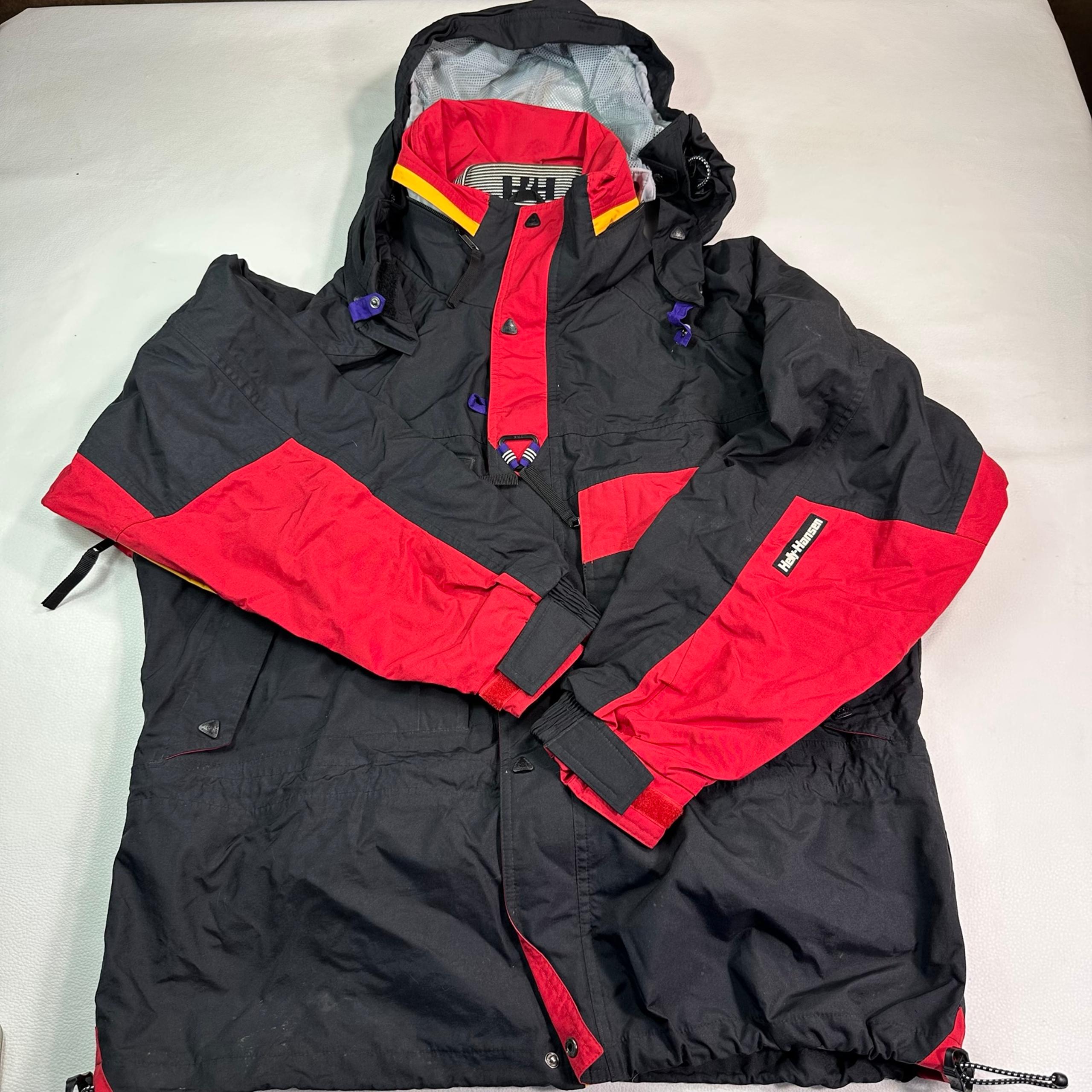 Vintage Mens Equipe Ski Jacket HellyTech Waterproof Breathable Sz L - Helly Hansen