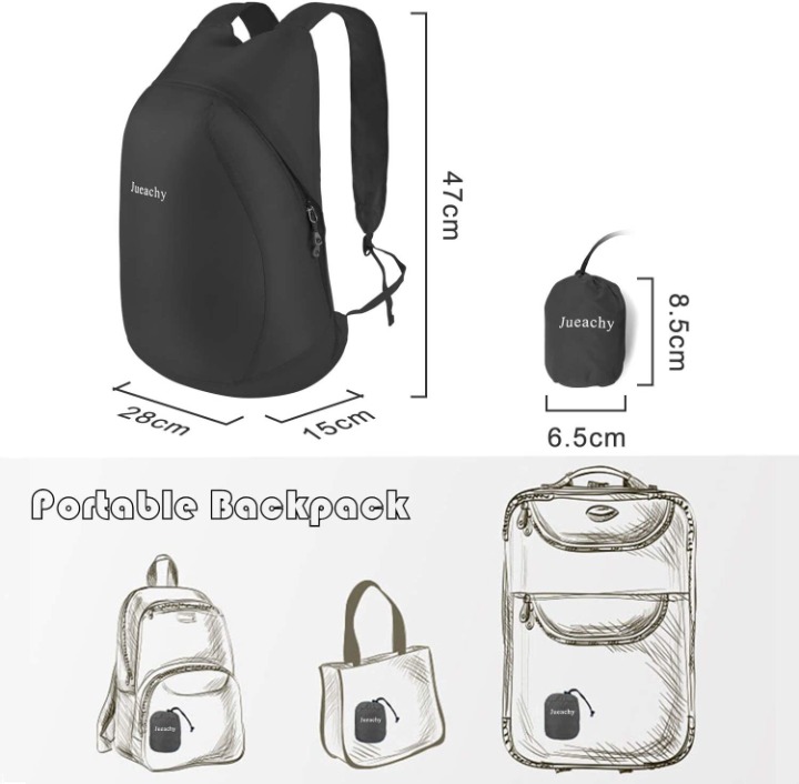 Hiking Lightweight Daypack Waterproof Packable Running Sports Backpack