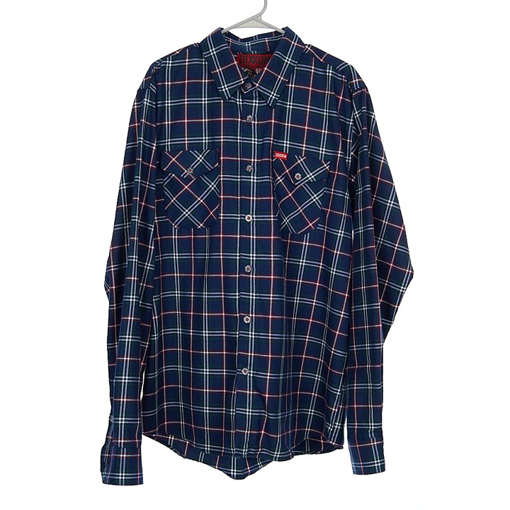 DIXXON Torrance Flannel Navy Long Sleeve Men's XLT