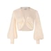 Auteur / harri silk button long sleeve ivory blouse top XL