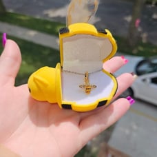 PANDORA Bee Honeycomb Charm Gold