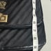 PRATESI FIRENZE MADE IN ITALY LEATHER QUILTED CHAIN STRAP BLACK HANDBAG PURSE