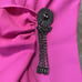 Pinko Dress Womens Sz 2 Fuchsia Gaff Abito Gathered Rhinestone Pin Midi
