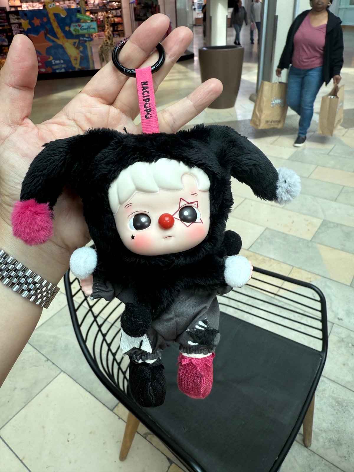 Pop Mart WHY SO SERIOUS Vinyl Plush Pendant Shadow Joker NWB