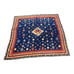 EMANUEL UNGARO PARIS VINTAGE Silk Twill Scarf Square Blue Red Gold Japan 28 in